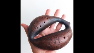 Double chamber ocarina The Sun and the Moon