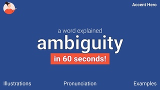 AMBIGUITY - Meaning and Pronunciation