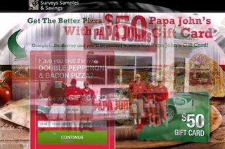 Get the Better Pizza and win a $ 25 Papa John-Pizza $ 25 Papa John