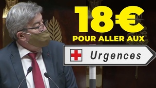 18 pour aller aux urgences  - L'alerte de Mlenchon