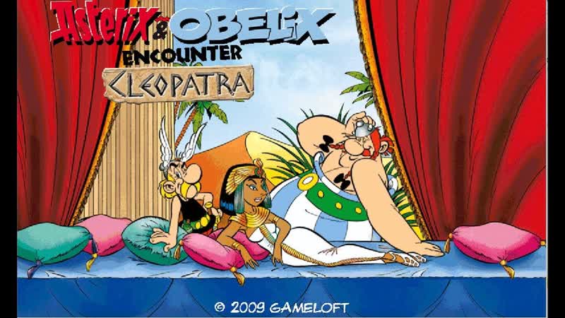 Asterix and Obelix encounter Cleopatra Gameloft 2009 year( Java