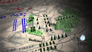 Bataille de Waterloo - animation carte