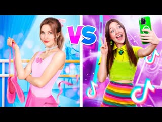 Популярная Vs Непопулярная Балерина! Тиктокерша vs Балерина в Школе