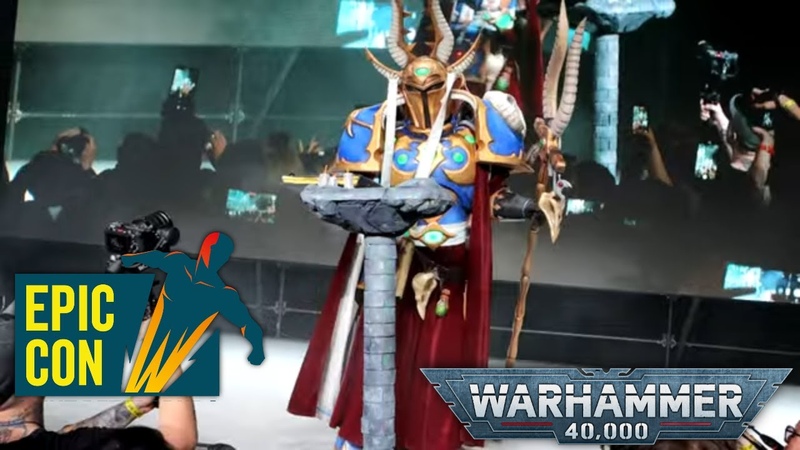 Warhammer 40 K Azhek Ahriman Power Armor Cosplay at Epic Con