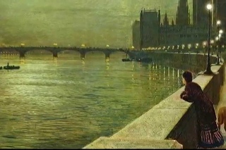 Moonlight. Beautiful Relaxing Music and pictures of John Atkinson Grimshaw