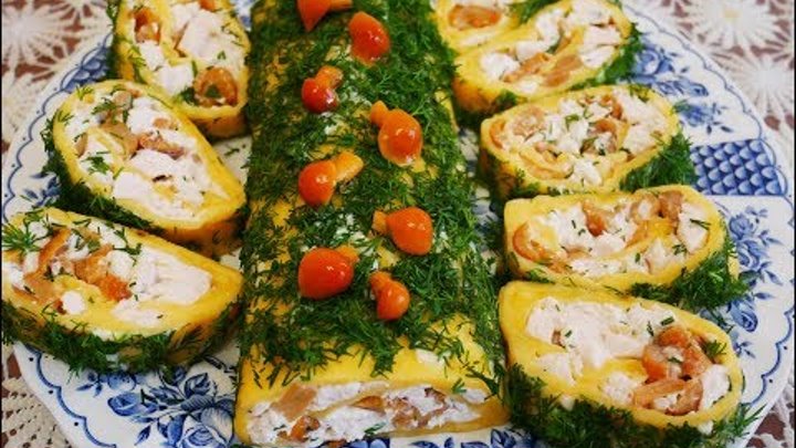 Закуска ПОЛЕНО Новогодняя закуска РЕЦЕПТ закуски на