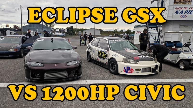 My Eclipse GSX vs JF Kellys 8 second Civic FULL