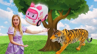 Princesa Sofia ajuda os Robocars! Conto de fadas da Princesa Sofia para meninas