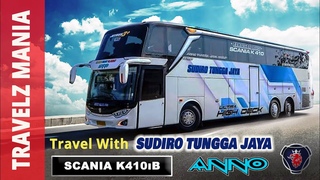 FULL VIDEO !!! Travel with very nice bus PO. Sudiro Tungga Jaya (ANNO), From Jakarta to Sragen