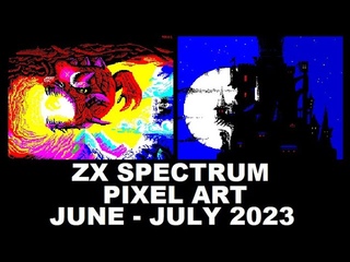 ZX Spectrum: PIXEL ART from JUNE-JULY 2023