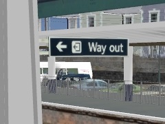 UK Railsign - Station - Way Out B