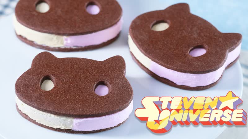COOKIE CAT ICE CREAM SANDWICHES STEVEN UNIVERSE NERDY