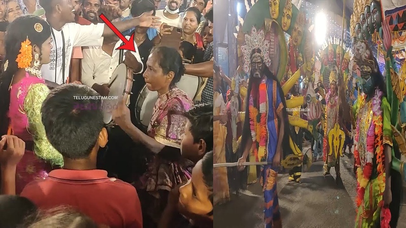 Old Lady Dances Her Heart Out At Tirupati Ganga Jathara