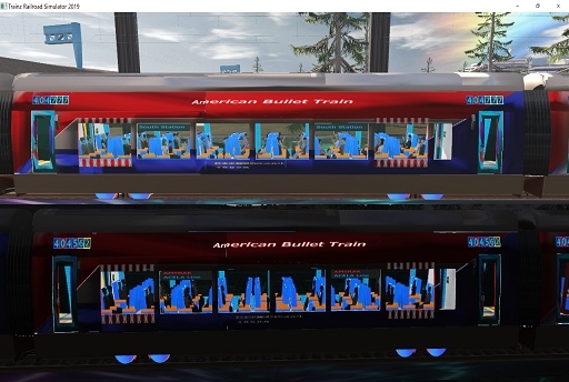 American Bullet Train Coach Amtrak (Washington (OBX Line)), Fictional