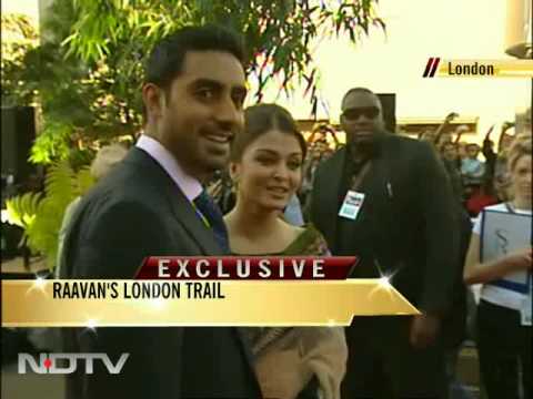 Ash, Abhi at Raavans London premiere