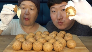 시원한 맥주 한잔과 [[BHC 치즈볼(Cheese ball & Beer)]] 요리&먹방!! - Mukbang eating show