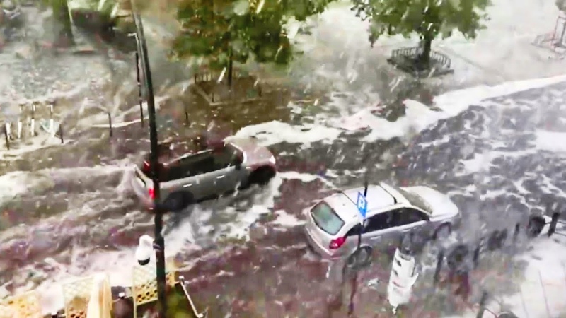 Ice stones fell from the sky on Krakow: Hailstorm hit Poland, causing ice