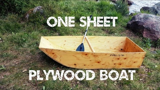 How I made a one sheet plywood boat