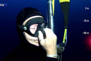 Andrea Zuccari - The deepest dive with the Mask! Andrea Zuccari - 175 mt No Limits Record Italiano